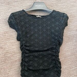 Free people Black Lace Women's Top